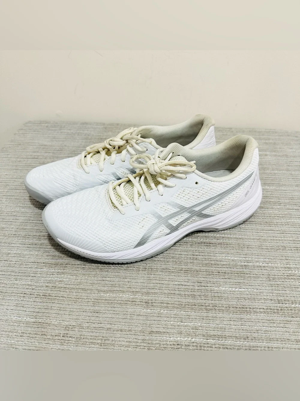 ASICS GEL-GAME 9‎ Women’s Tennis Shoes White/Silver 1042A211 Size 10,5